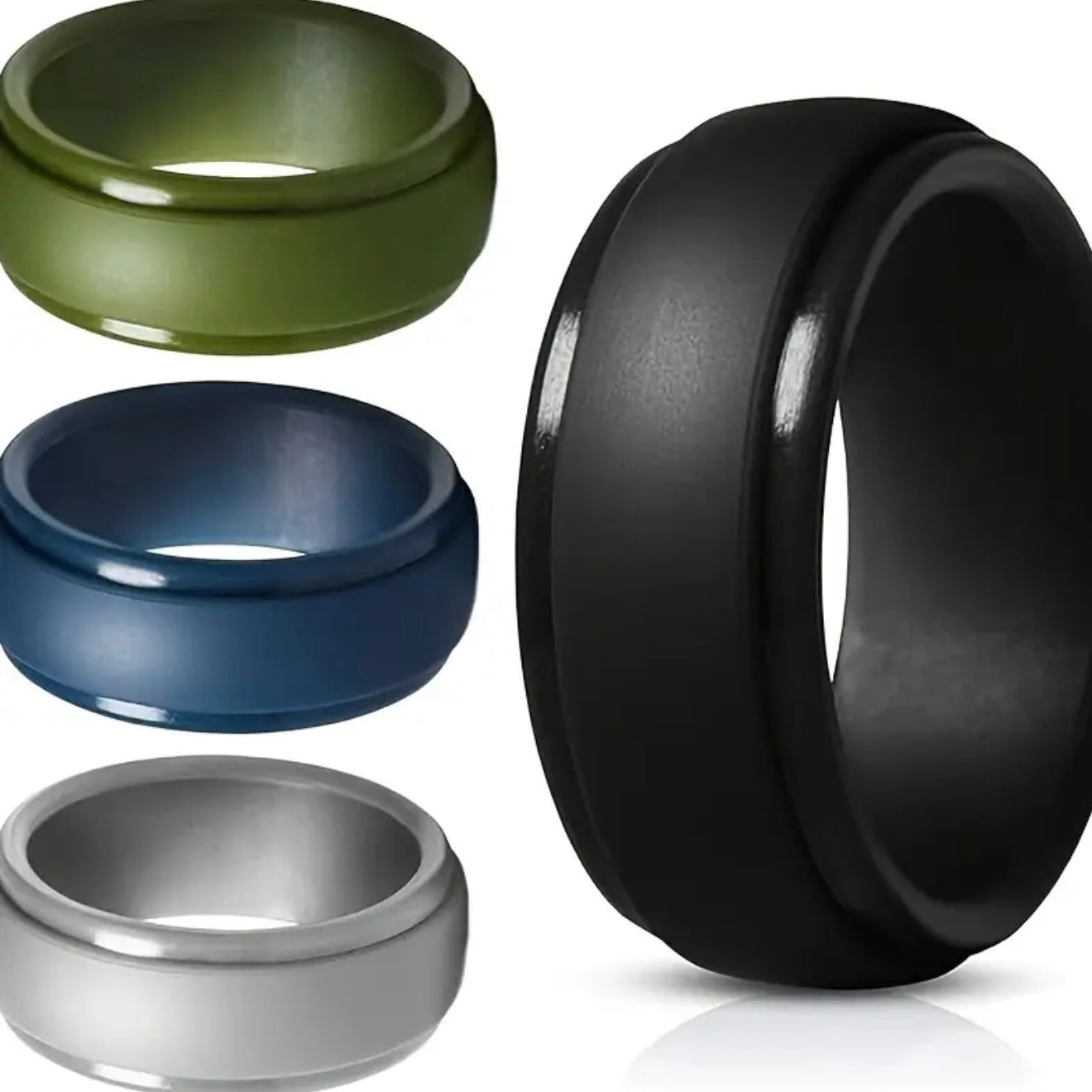 Silicone Ring (4 Pack) Size 8
