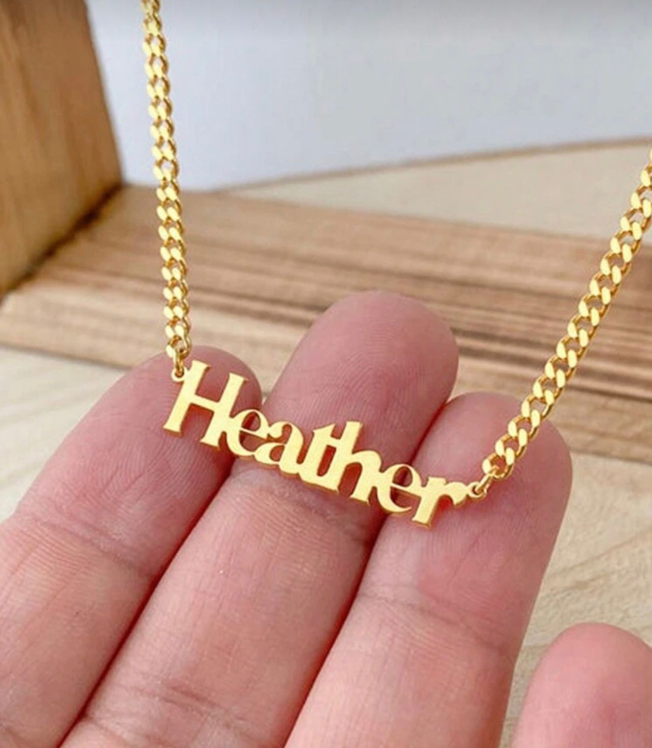 Custom 18k Gold plated name chain (Pre-Order)